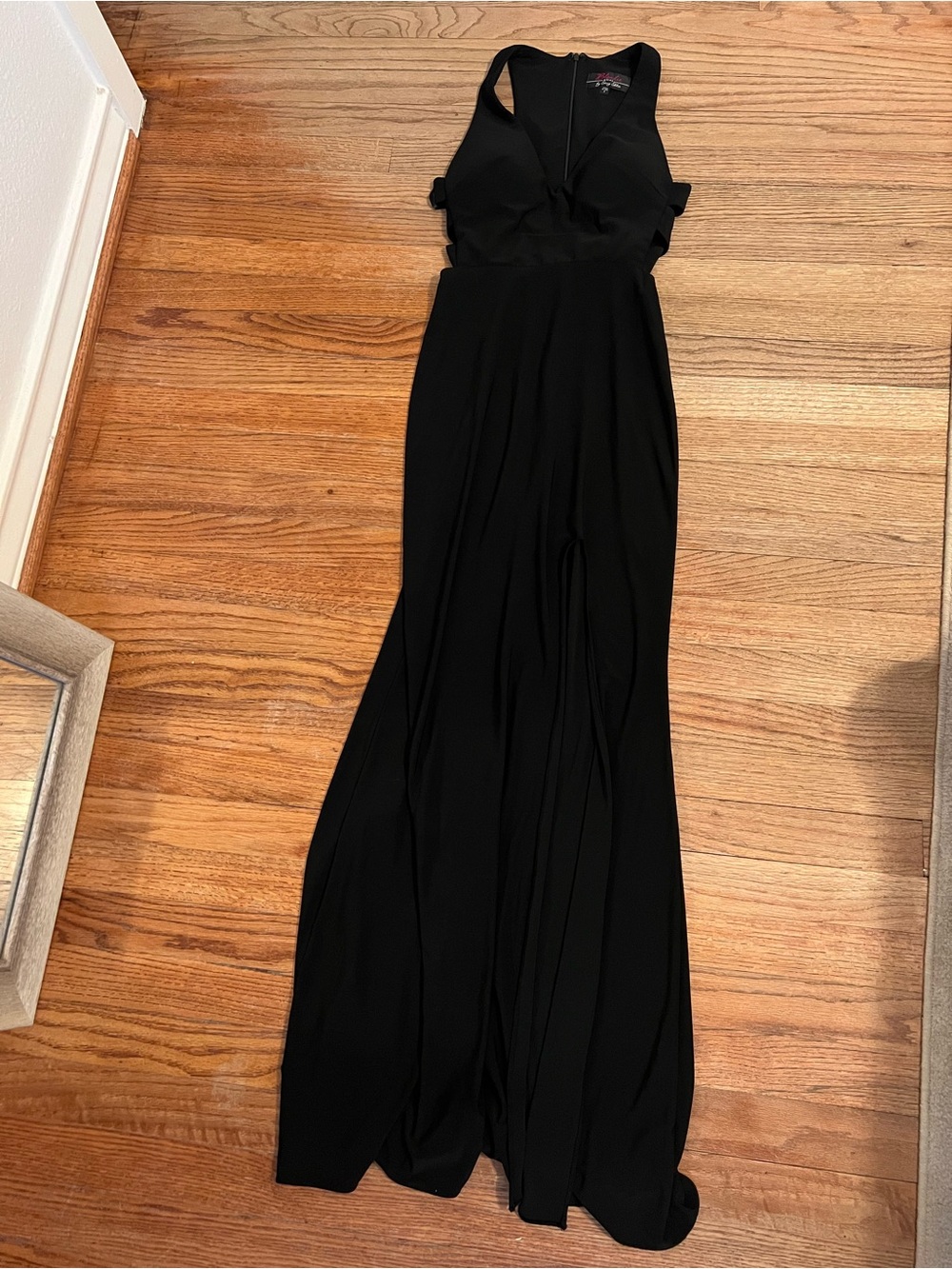 Blondie Nites Black Prom Dress with Racerback